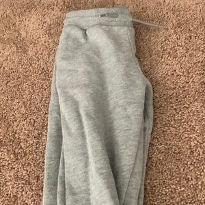 Pink/ grey girl converse sweat pants